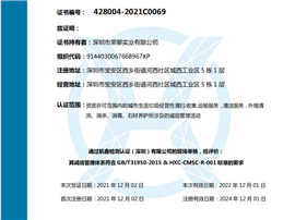诚信管理体系认证证书